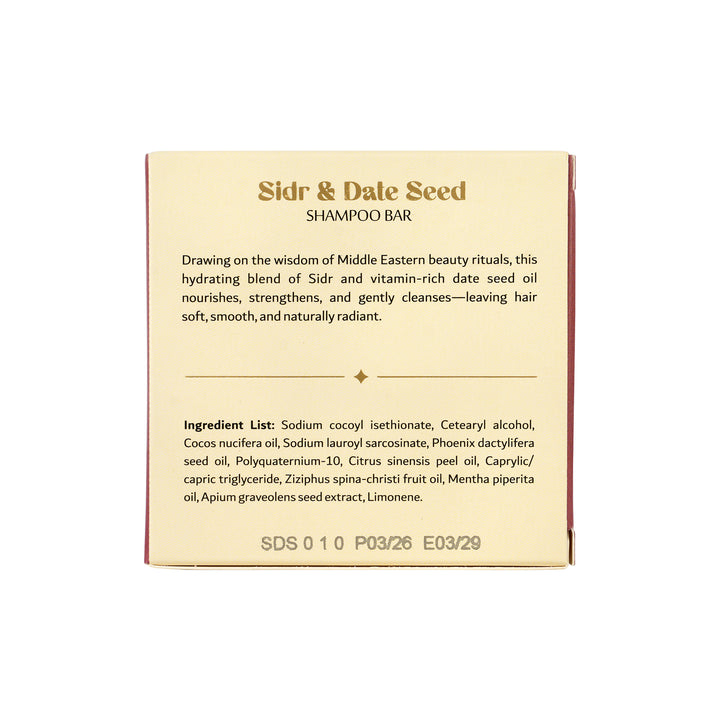 -Sidr &amp; Date Seed Shampoo Bar 70g +3