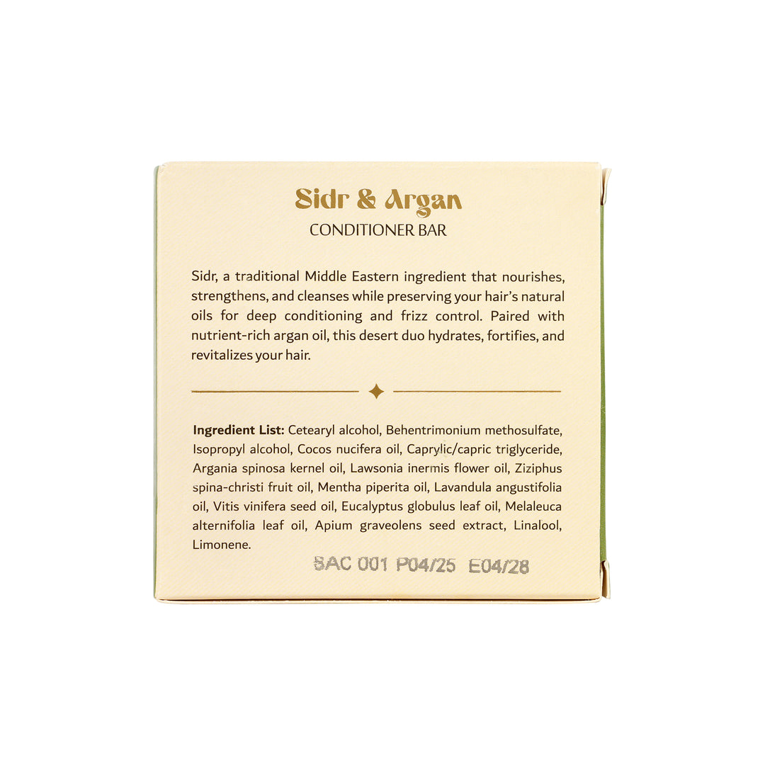 -Sidr &amp; Argan Conditioner Bar 70g +3