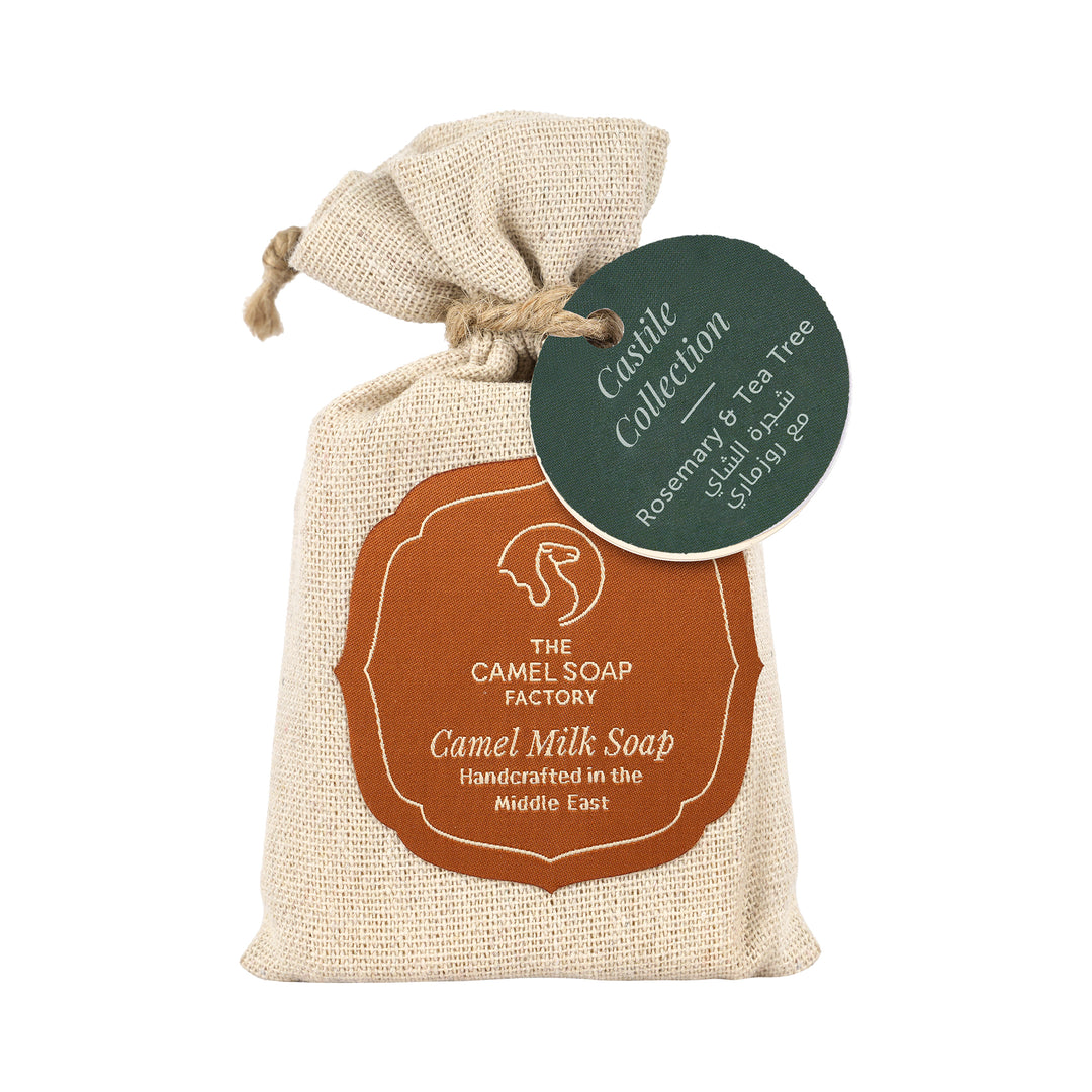 -Camel Milk Castile Soap Bar 95g-Rosemary &amp; Tea Tree +2