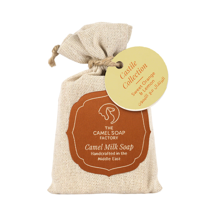 -Camel Milk Castile Soap Bar 95g-Sweet Orange &amp; Lemon +3