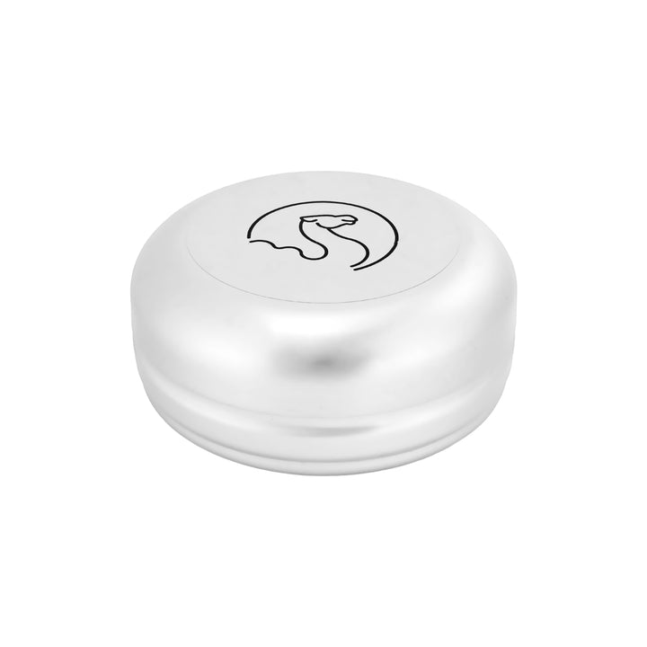 61817-Travel &amp; Storage Round Buddy Tin-Silver Colour +0