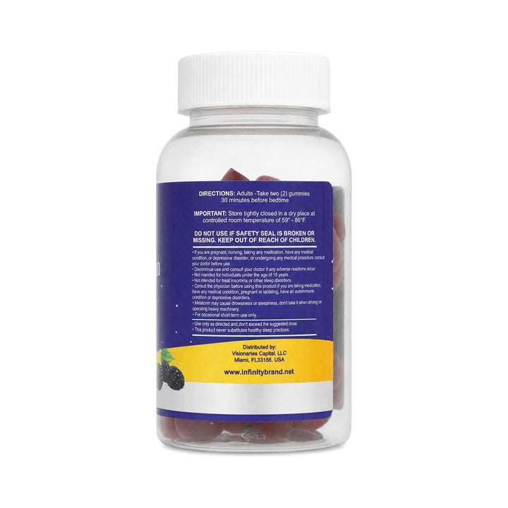 -Infinity Melatonin 5mg 60 Gummies-Blackberry Flavor +2