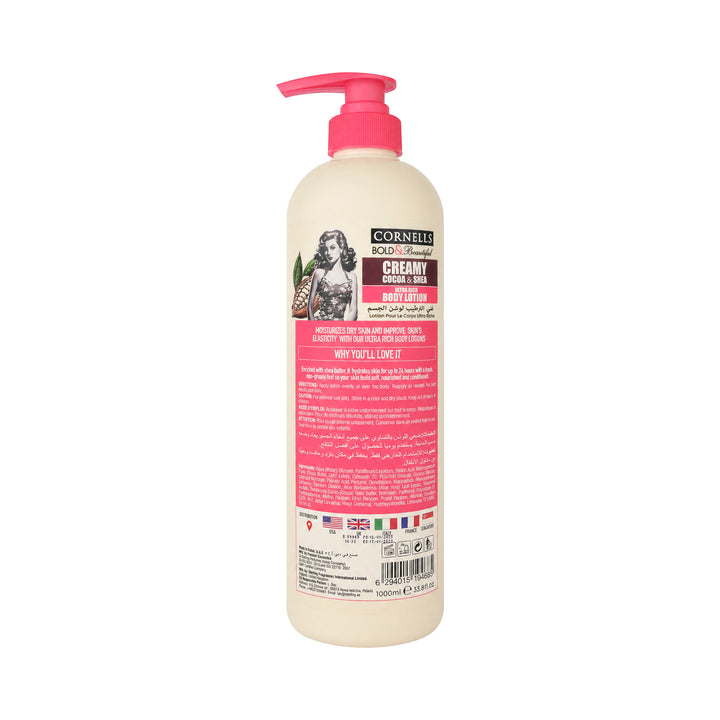 -Cornells B.B Creamy Cocoa&amp;Shea Ultra Rich Body Lotion 1000ml +1
