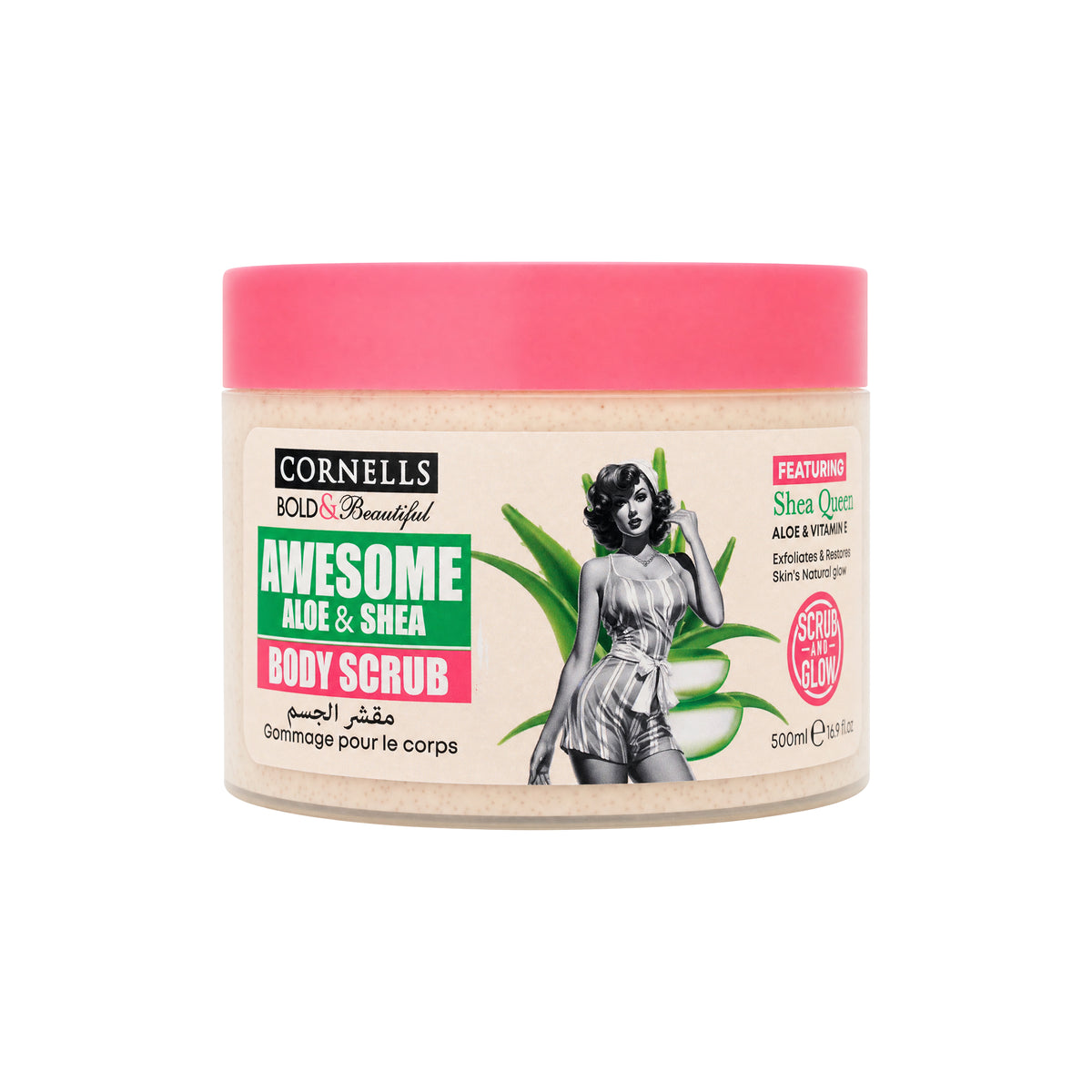 61830-Cornells B.B Awesome Aloe & Shea Body Scrub 500ml +0