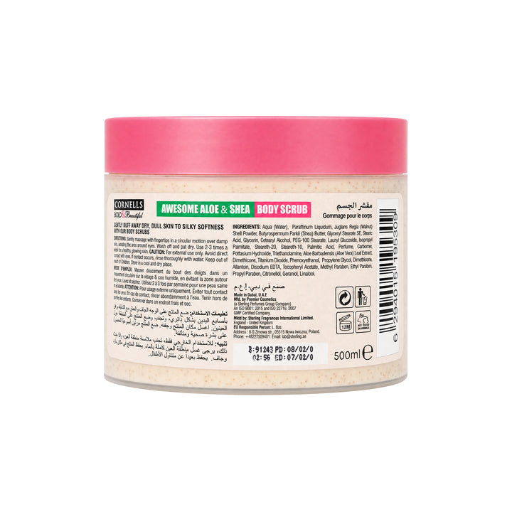 -Cornells B.B Awesome Aloe &amp; Shea Body Scrub 500ml +1