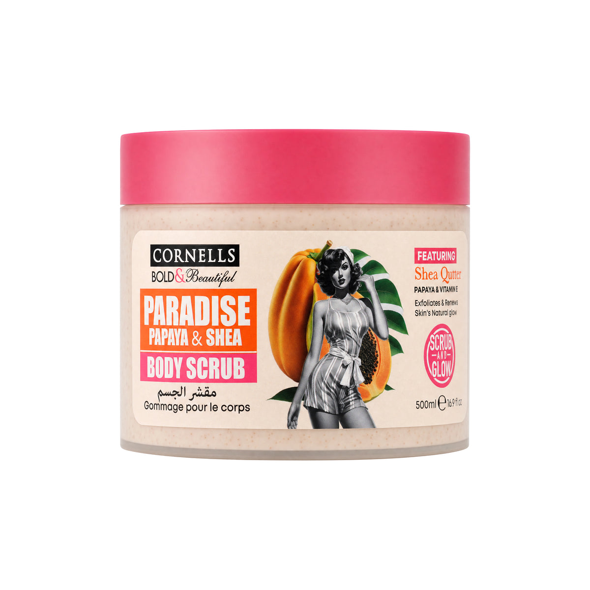 61831-Cornells B.B Paradise Papaya & Shea Body Scrub 500ml +0