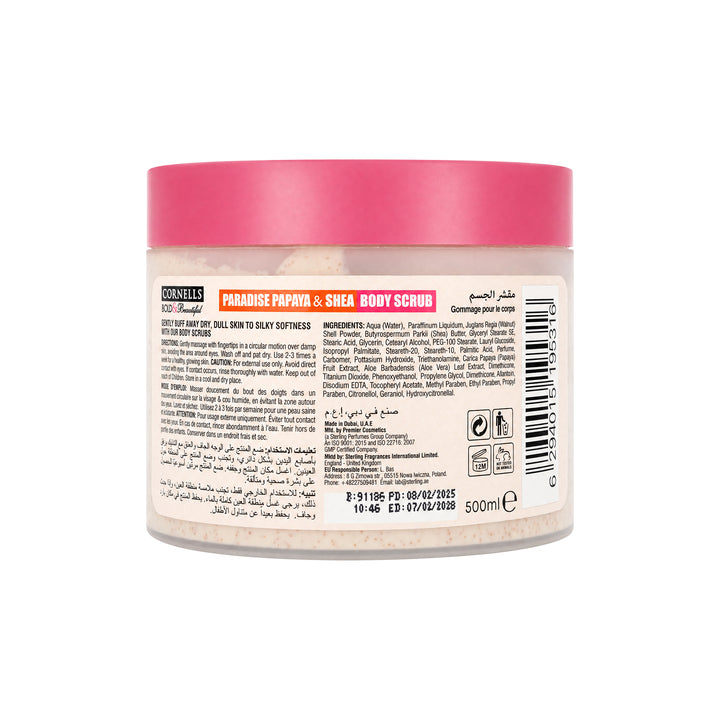 -Cornells B.B Paradise Papaya &amp; Shea Body Scrub 500ml +1