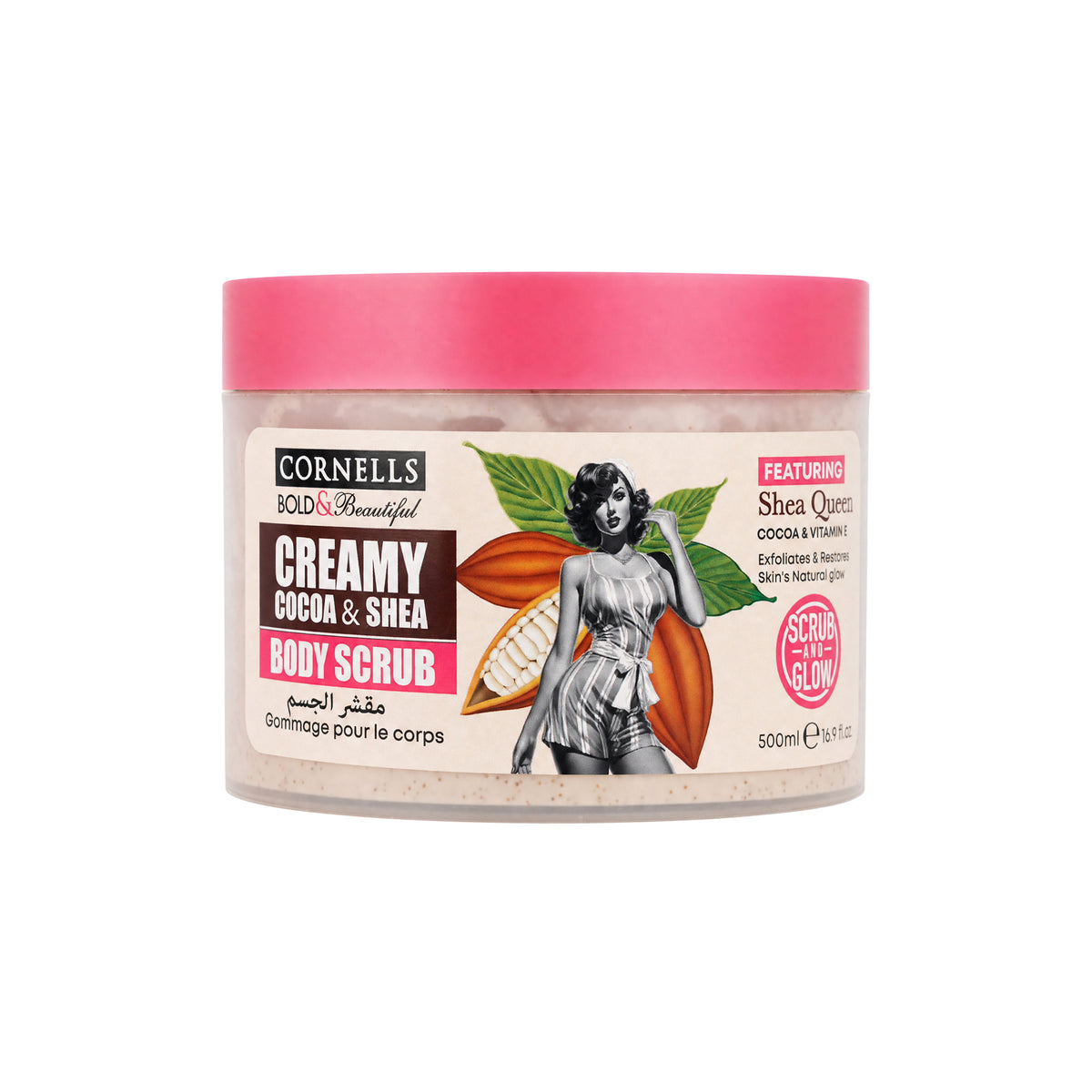 61835-Cornells B.B Creamy Cocoa & Shea Body Scrub 500ml +0