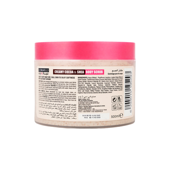 -Cornells B.B Creamy Cocoa &amp; Shea Body Scrub 500ml +1