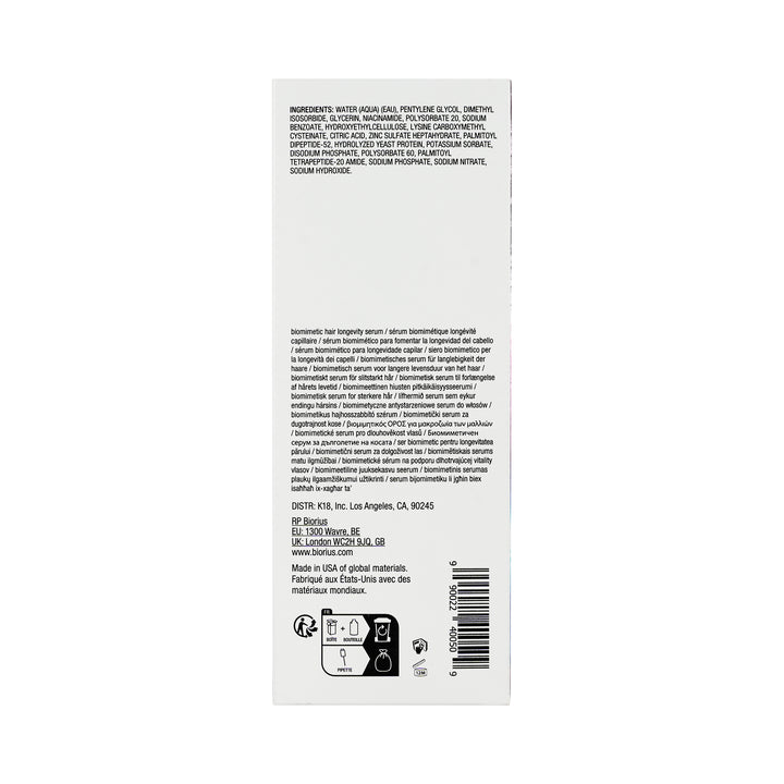 61859-K18 Future IQ Biomimetic Hair Longevity Serum +4