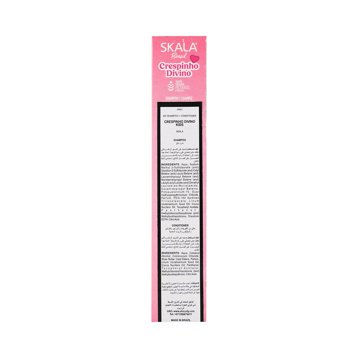 61870-Skala Brasil Crespinho Divino Kids Shampoo &amp; Conditioner Kit +3