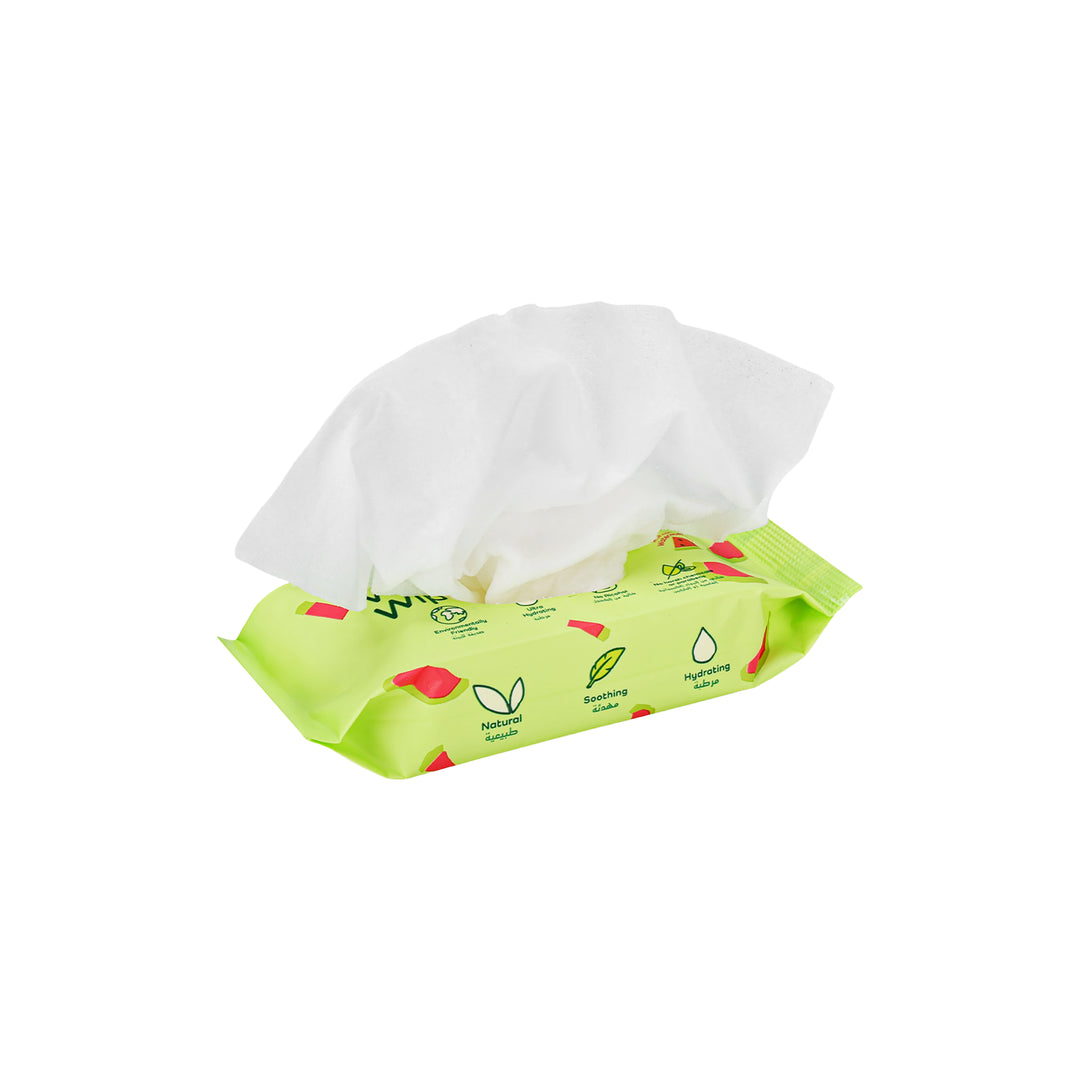 61892-Bumbum Vitamin E Watermelon Wet Wipes 8pcs-10 Packs +1