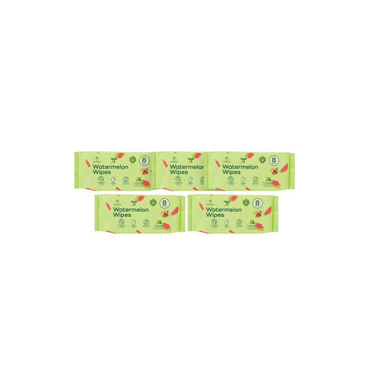 61892-Bumbum Vitamin E Watermelon Wet Wipes 8pcs-10 Packs +3