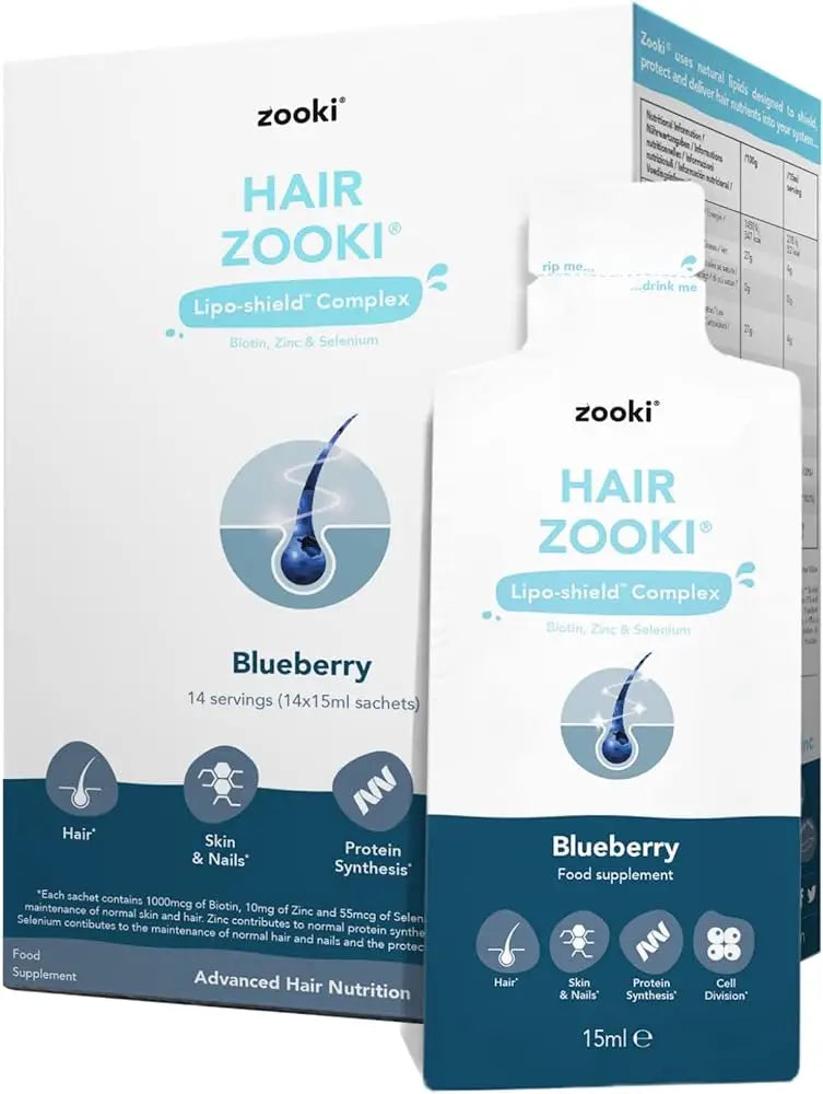 51239-Zooki Hair Nutrition 15mlx14 Sachets - Blueberry