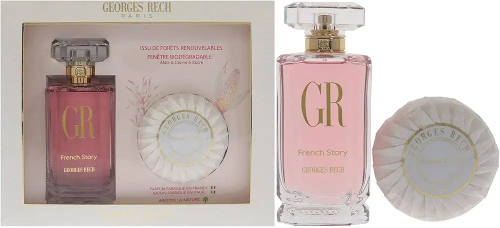 French Story EDP 100ml+Perfumed Soap 100g Gift Set-Women
