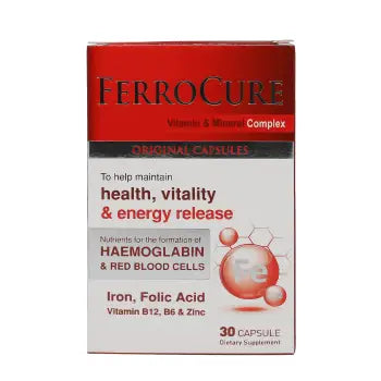 Ferrocure Vitamin & Mineral Complex 30 Capsule