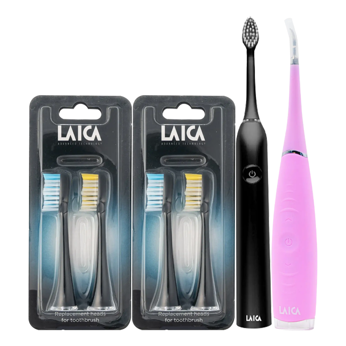 99962-Bundle Laica Dental Calculus Remover+Toothbrush+2 Heads