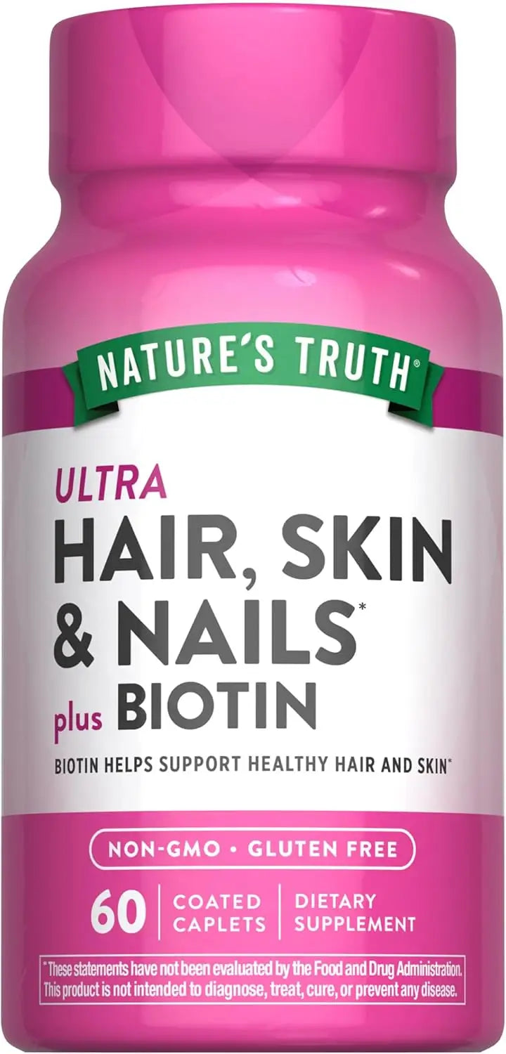Nature's Truth Ultra Hair,Skin &Nails Plus Biotin 60 Caplets