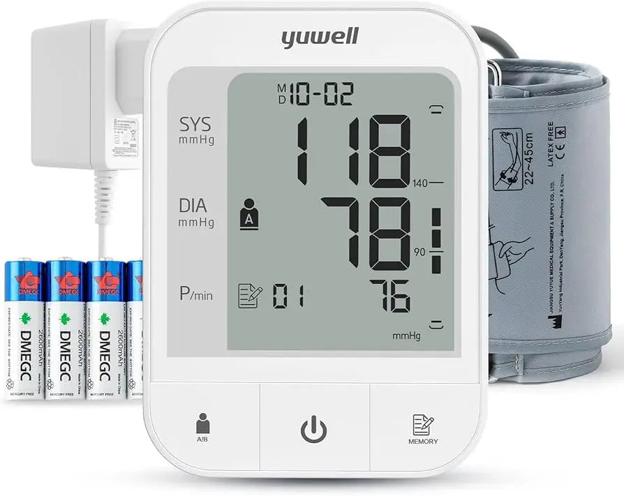 Yuwell Upper Arm BP Monitor with Adaptor-YE680B