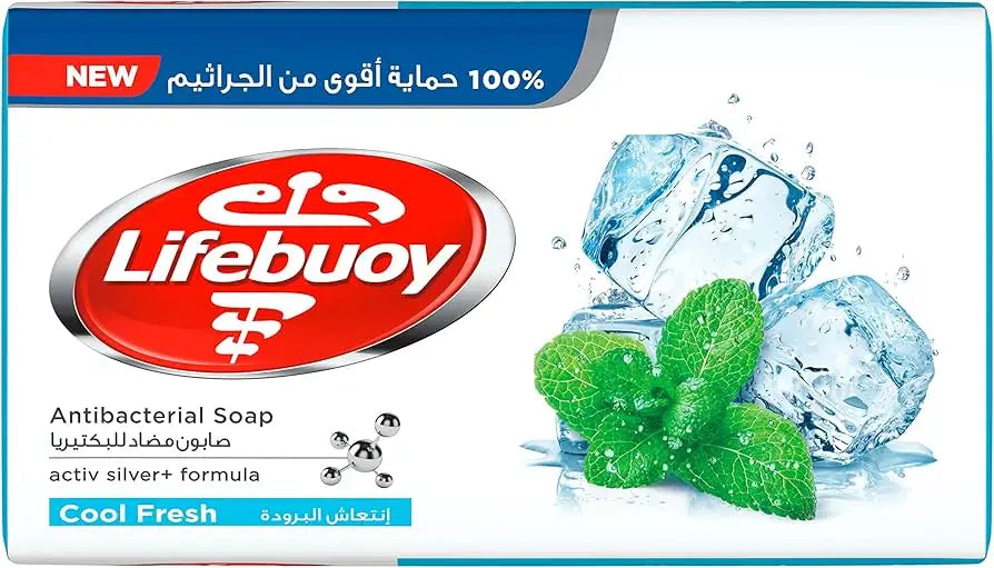 55000-Lifebuoy Antibacterial Soap 125g-Cool Fresh +2