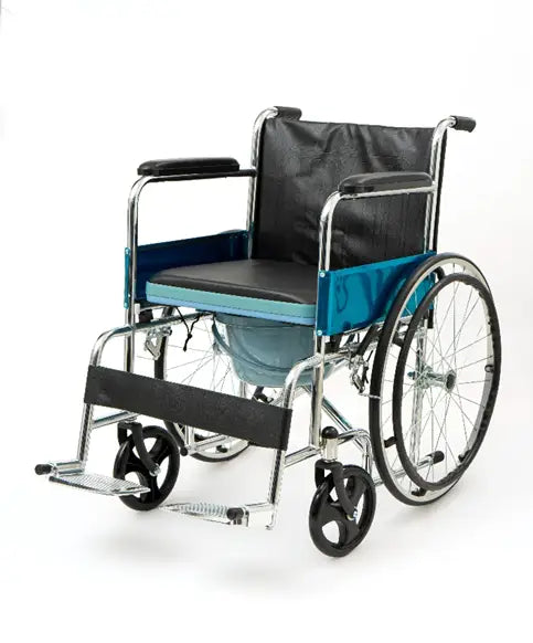 82012-Vantevis Lightweight Commode Wheelchair 46cm +1