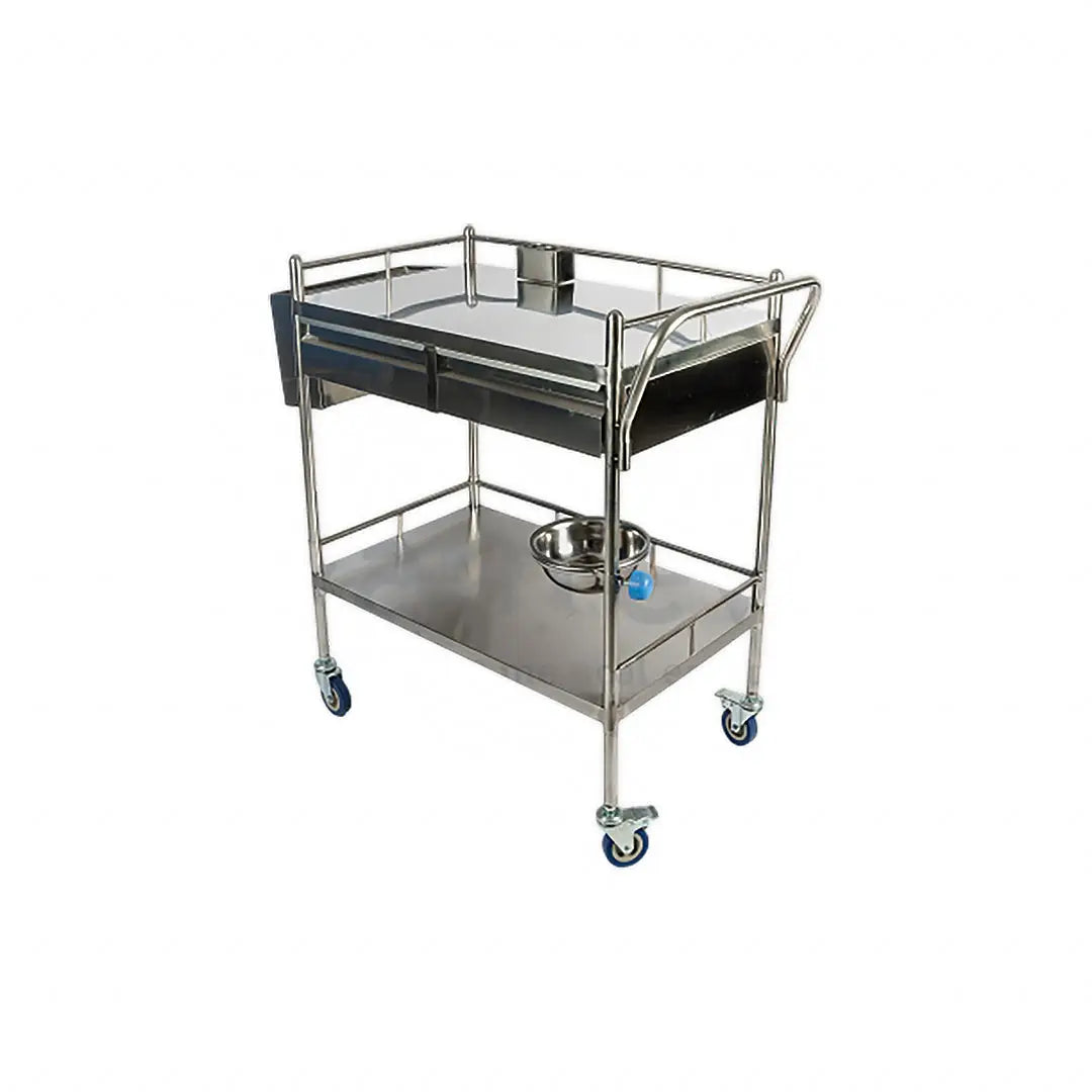 vantevis instrument trolley with double drawer