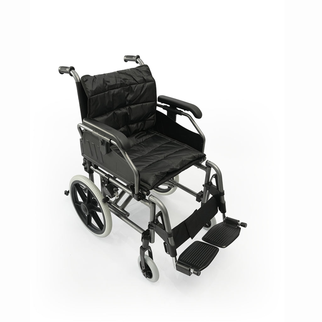 Aluminum wheelchair with detachable footrest