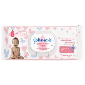 Johnson's Gentle All Over Wipes 72Pcs