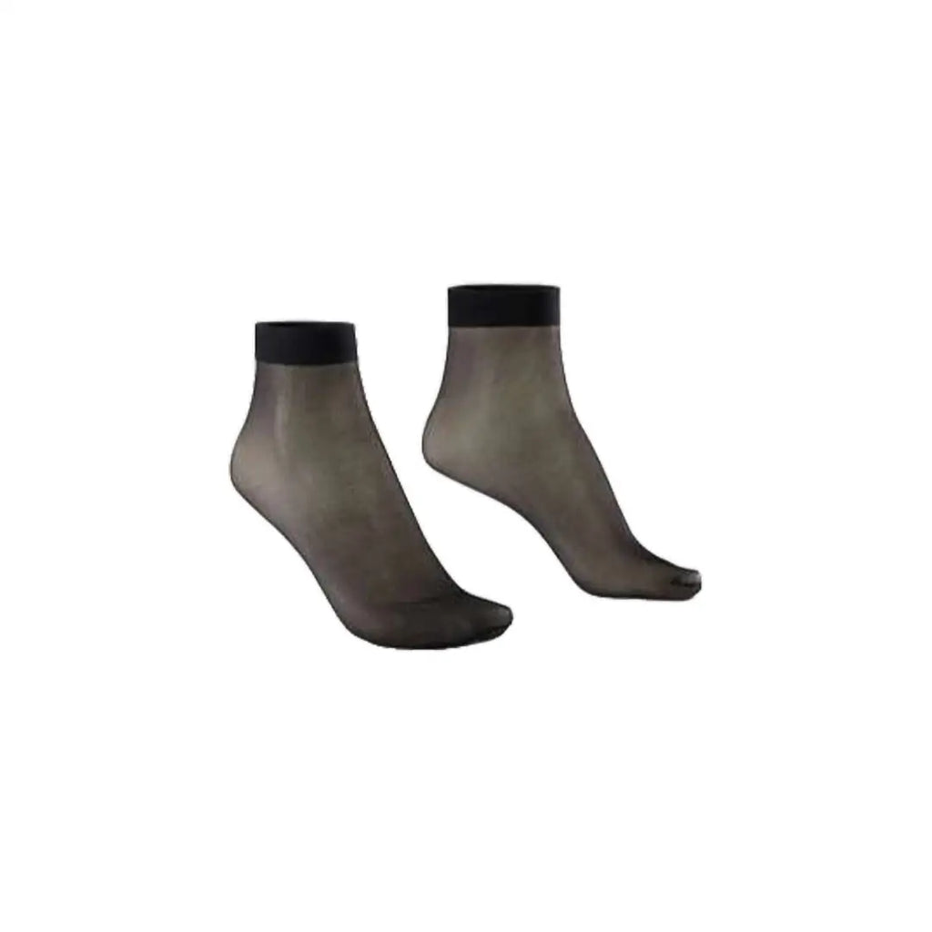 Bonny Silver Lady Ankle Socks ,Black