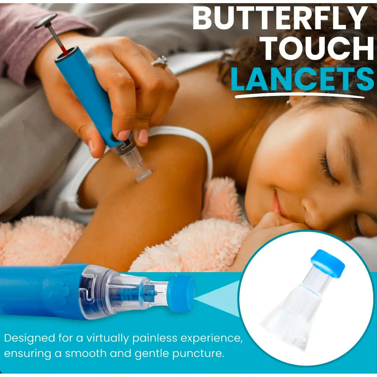 Genteel Pain-Free Vacuum Lancing Device for Diabetes Testing