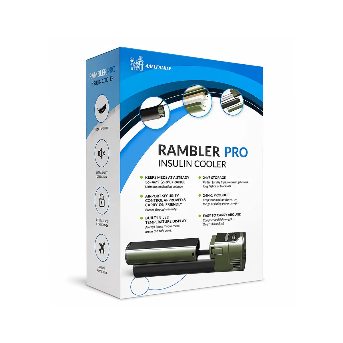 4All Family Rambler Pro Pocket Insulin Cooler