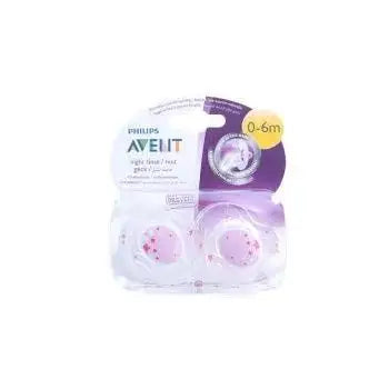 Avent Ultra Soft Soother 0-6m Girl Rose X2 - SCF213/20
