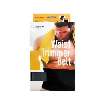 Black & Brown Waist Trimmer Belt-Black