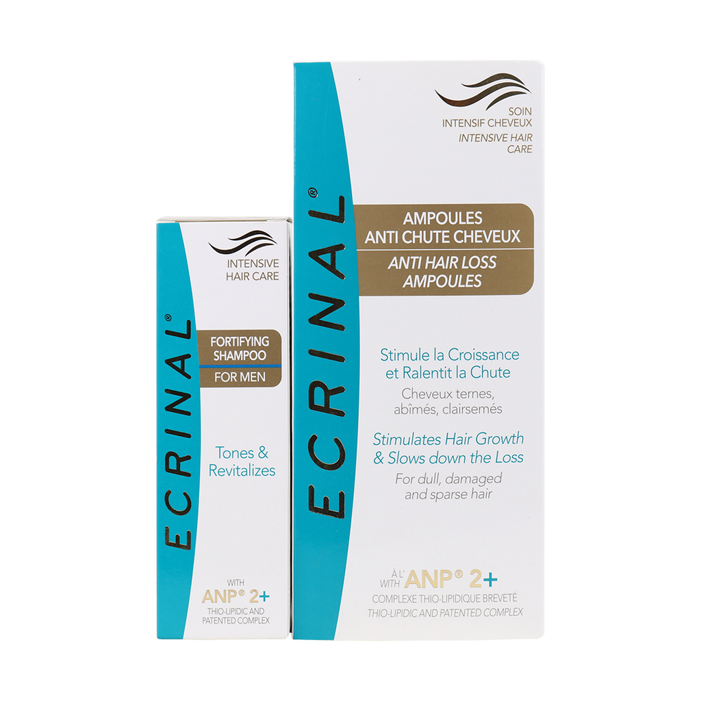 Ecrinal Ampoule + Ecrinal Shampoo Men Set