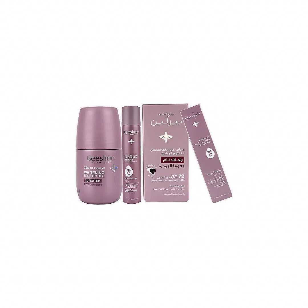 beesline combo roll on spray powder soft set
