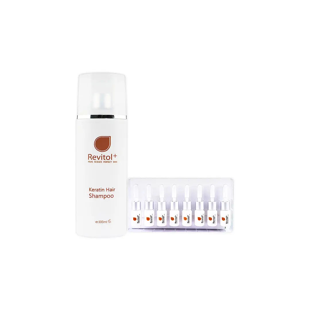 revitol keratin ampoule shampoo set