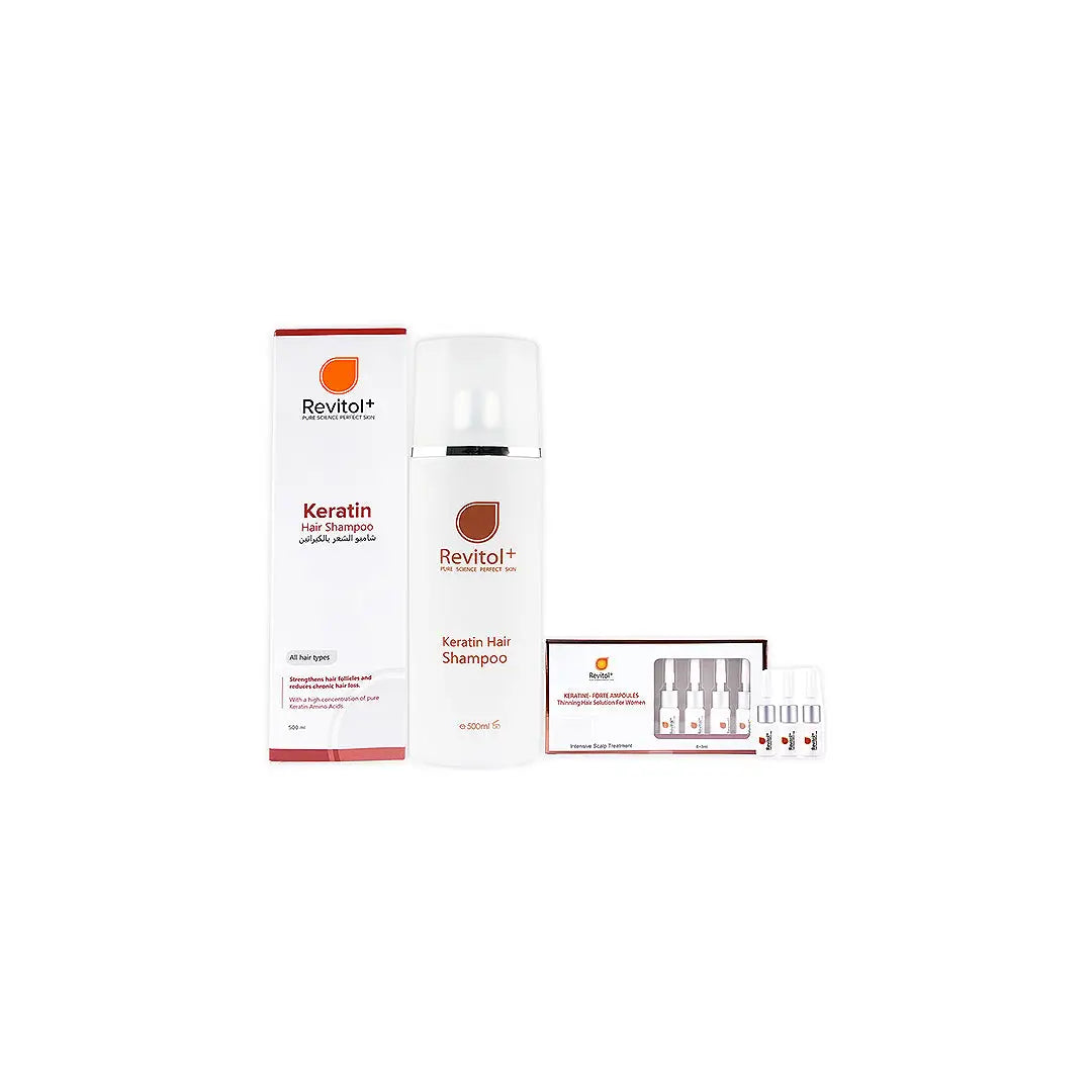 revitol keratin ampoule shampoo set