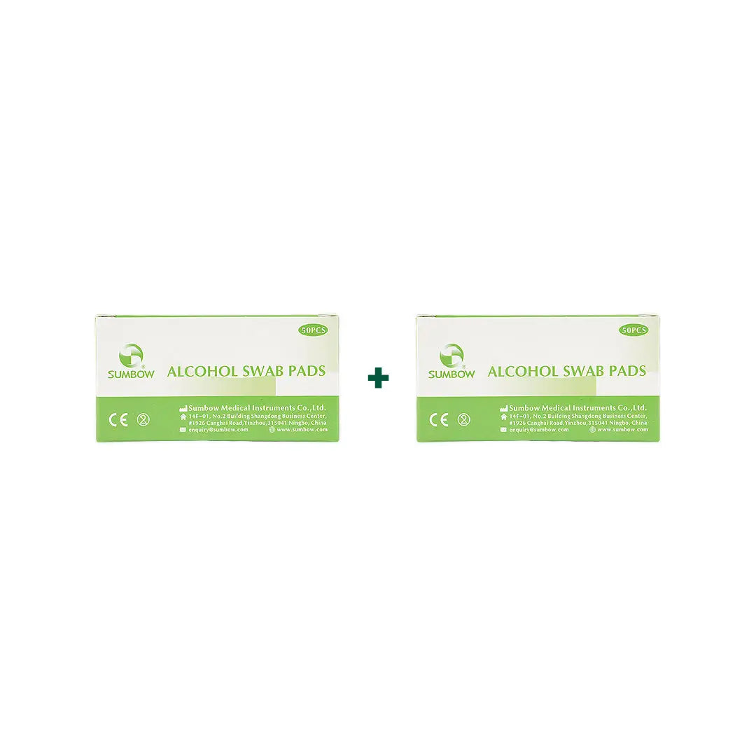 97820-Sumbow Alcohol Swabs 50pcs Duo Set