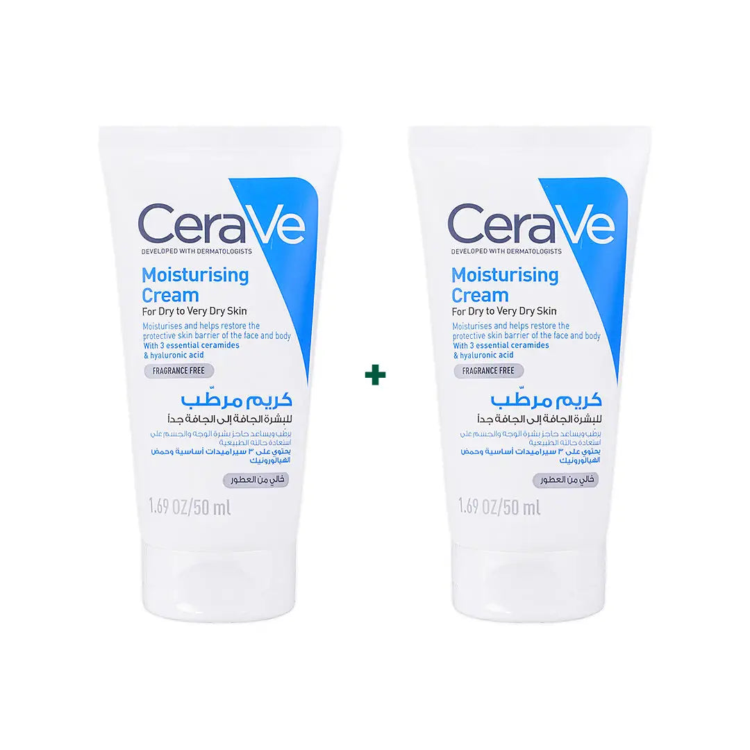 97840-CERAVE MOISTURIZING CREAM 50ML Duo Set +1
