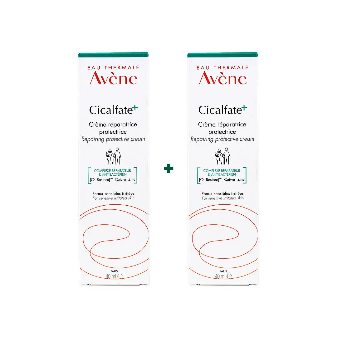 Avene Cicalfate+ Repairing Protective Cream 40ml Duo Set