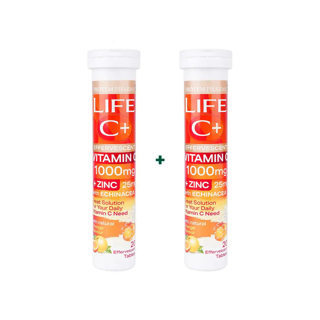97860-Protem Pharma Life Vitamin C 1000Mg 20 Tab Duo Set +1