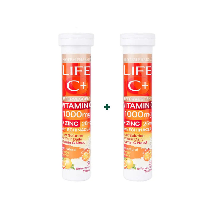 97860-Protem Pharma Life Vitamin C 1000Mg 20 Tab Duo Set +1