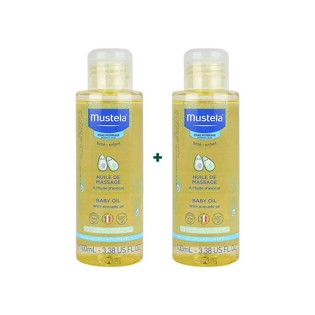 97867-Mustela Bebe-Enfant Massage Baby oil 100ml Duo Set