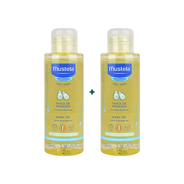 97867-Mustela Bebe-Enfant Massage Baby oil 100ml Duo Set
