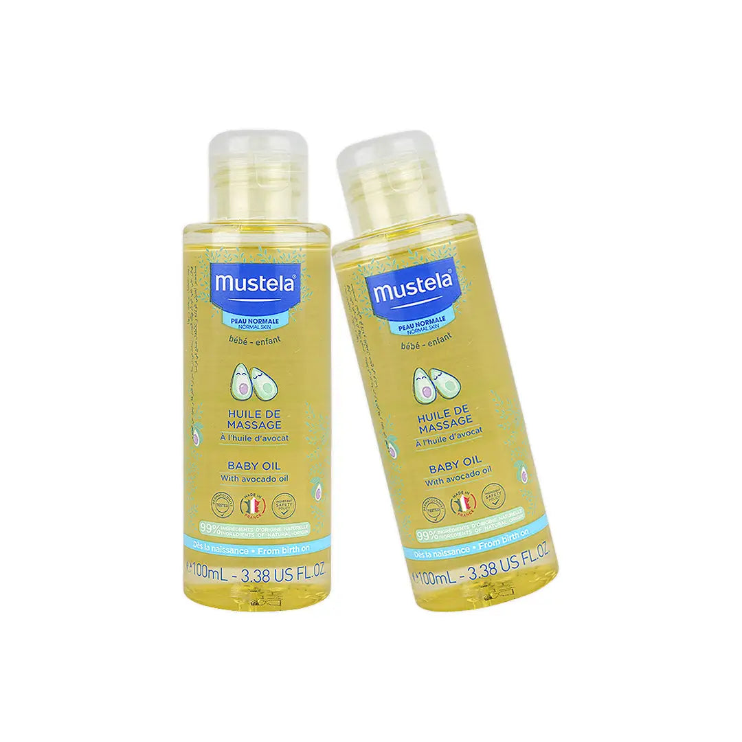97867-Mustela Bebe-Enfant Massage Baby oil 100ml Duo Set +1