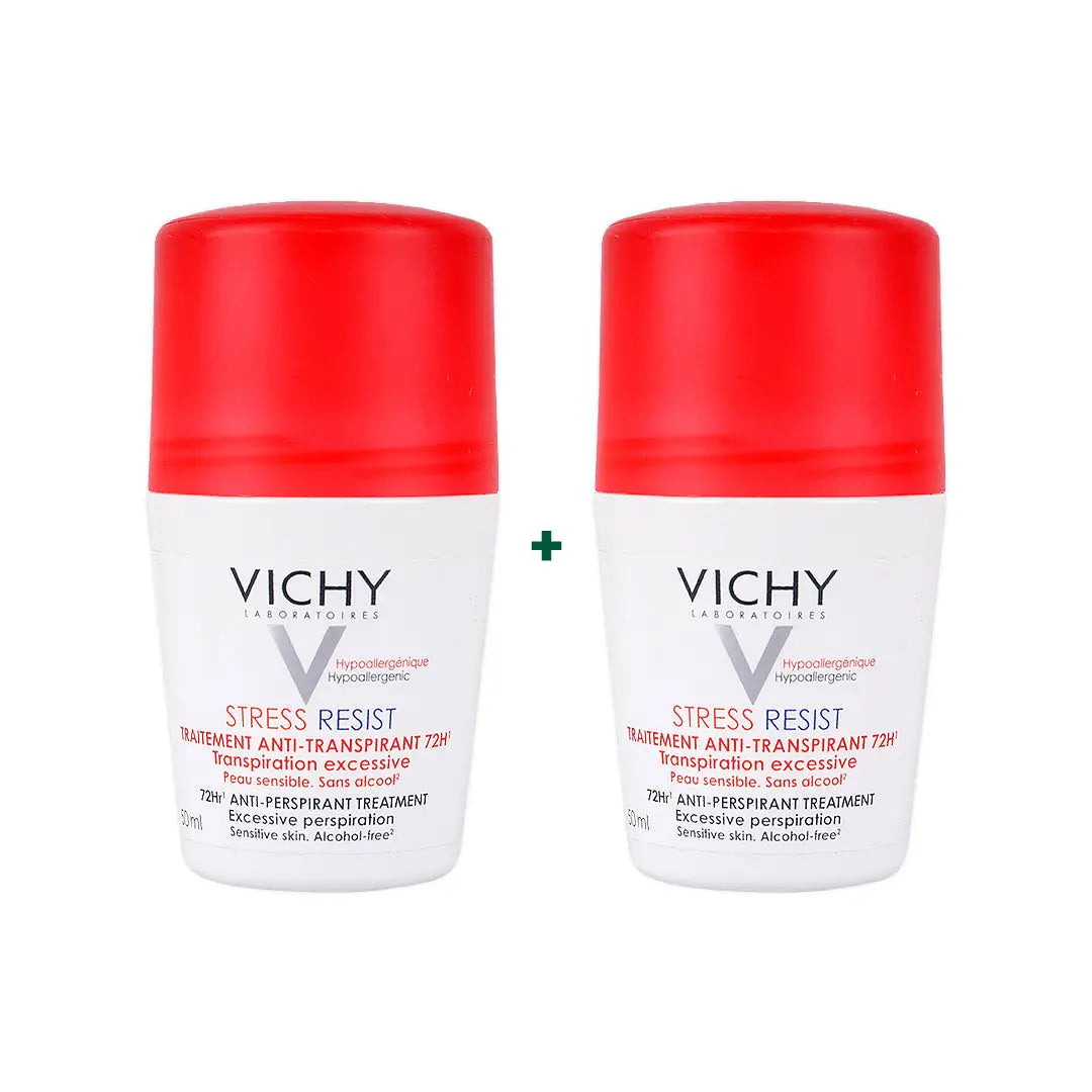 97869-VICHY DEO ROLL STRESS RESIST RED 50ML Duo Set +1