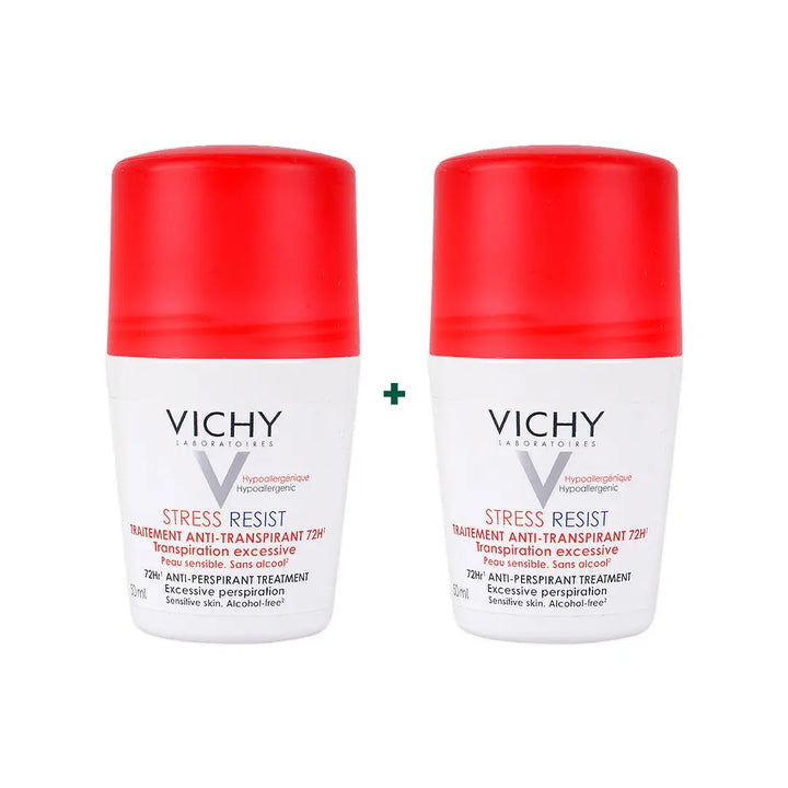 97869-VICHY DEO ROLL STRESS RESIST RED 50ML Duo Set +1