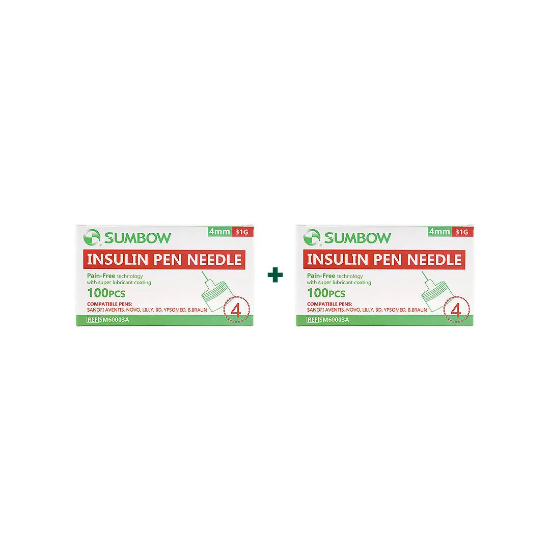 Sumbow Pen Needles 4mmx31G 100pcs Duo Set