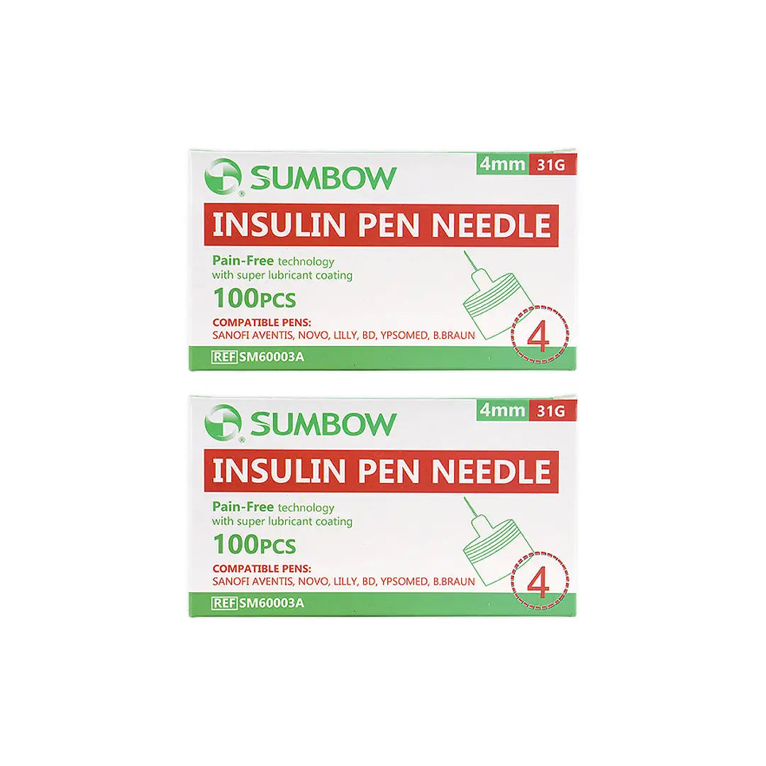 Sumbow Pen Needles 4mmx31G 100pcs Duo Set