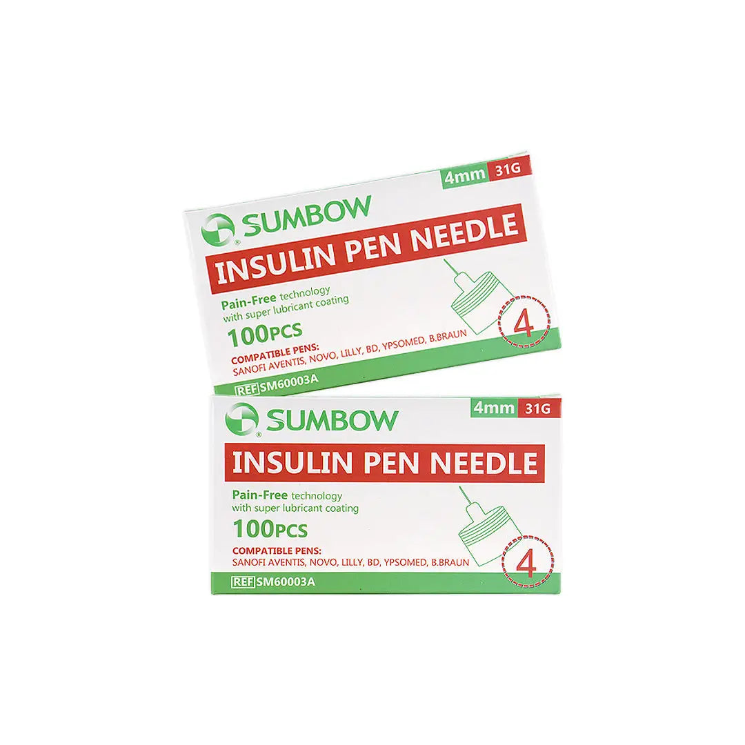 Sumbow Pen Needles 4mmx31G 100pcs Duo Set